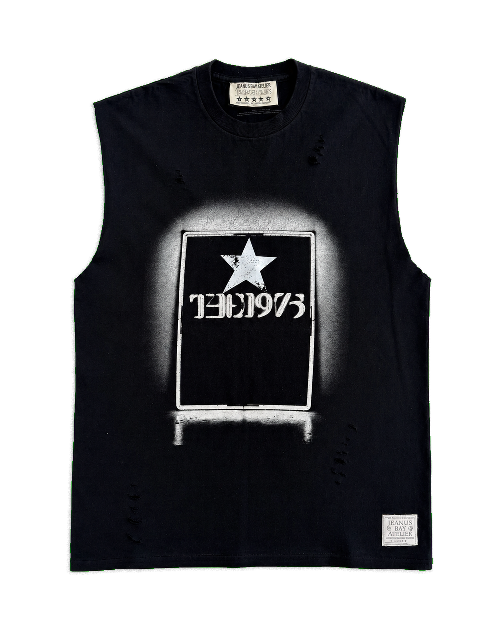 ONE OF ONE THE 1975 T-SHIRT - Black & White back