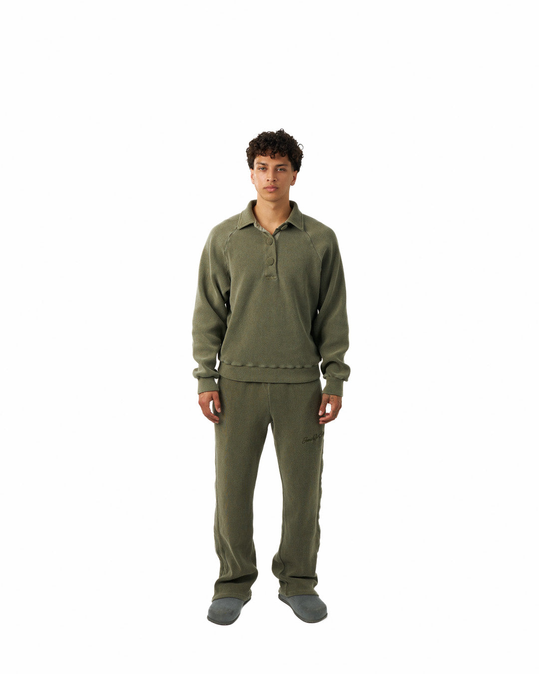 Ottoman Polo Jumper - Khaki