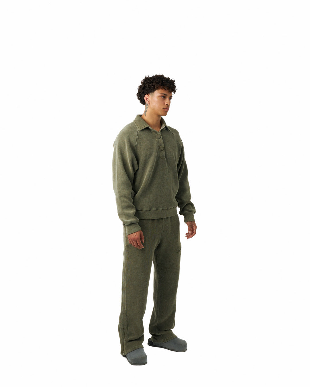 Ottoman Polo Jumper - Khaki