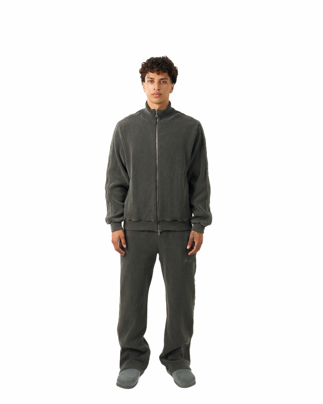 Ottoman Track Jacket - Charcoal