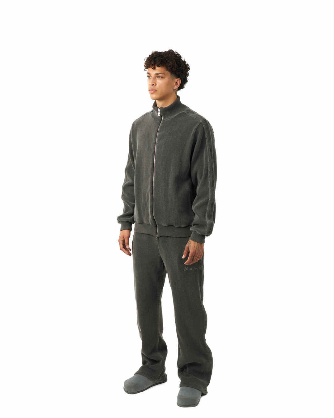 Ottoman Track Jacket - Charcoal