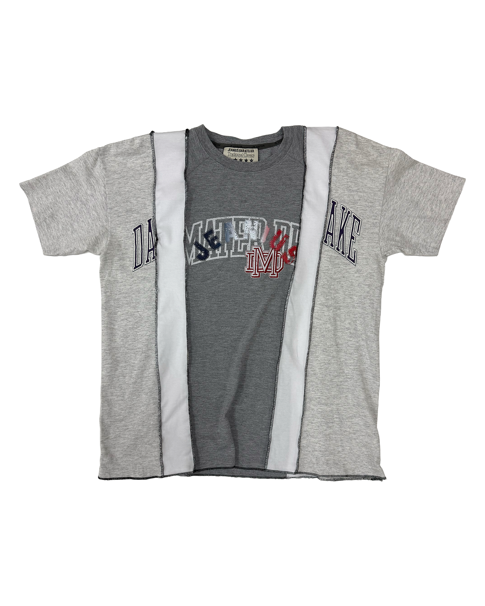 ONE OF ONE GREY SPLIT T-SHIRT