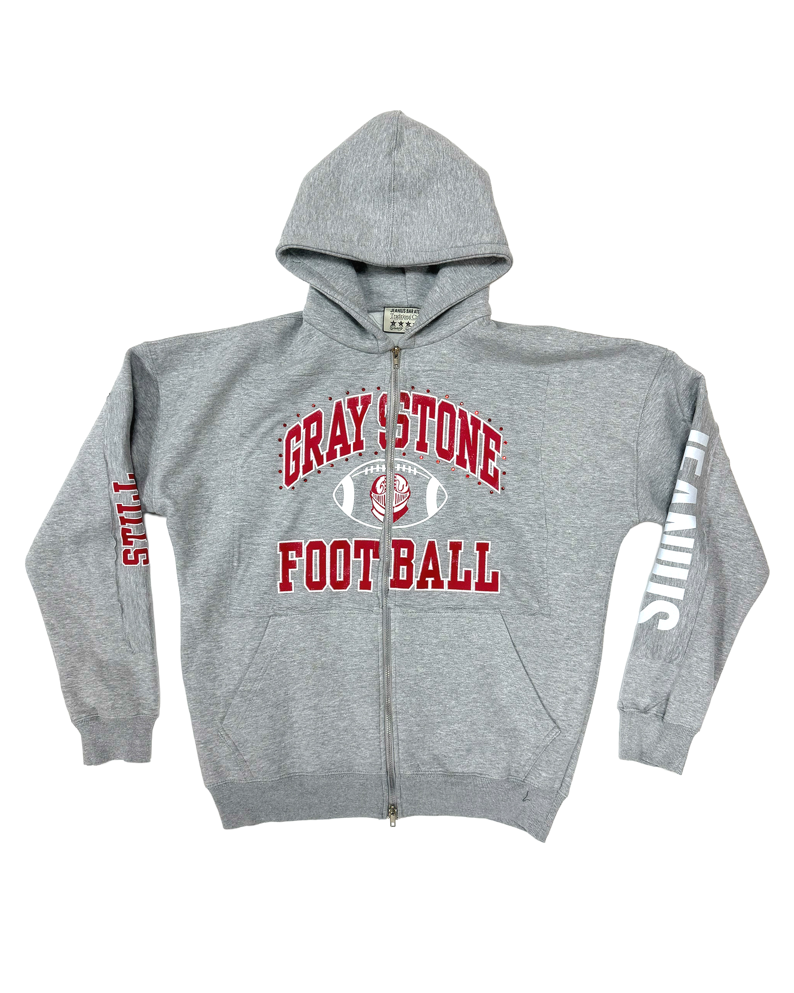 ONE OF ONE GREYSTONE FOOTBALL HOODIE